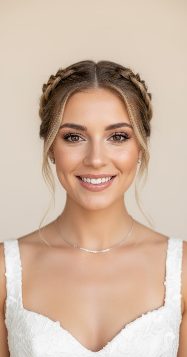 After Box Braid Updo For Wedding